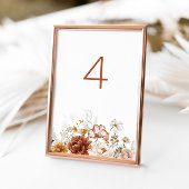 Floral Sunset Hochzeiten Tischnummern