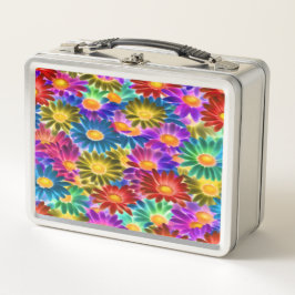 Floral Sunshine #444 - Metal Lunchbox