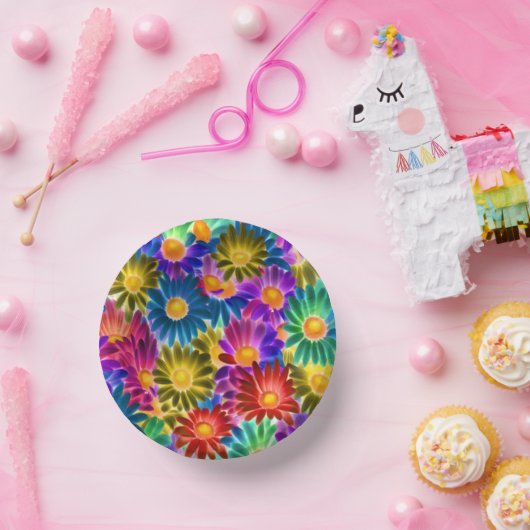 Floral Sunshine #444 - Paper Bowl Pappteller (Party)