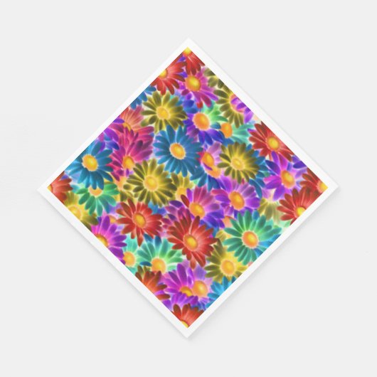 Floral Sunshine #444 - Paper Napkin Serviette (Ecke)