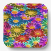 Floral Sunshine #444 - Papierplatte Pappteller (Vorderseite)