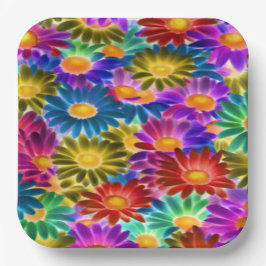 Floral Sunshine #444 - Papierplatte Pappteller