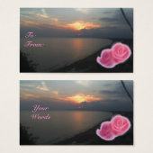 Floral Sunshine Geschenkmarke (Vorne & Hinten)