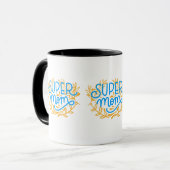 Floral Super Mama Tasse (Vorderseite Links)