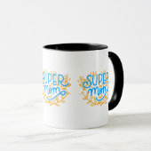Floral Super Mama Tasse (VorderseiteRechts)