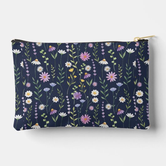 Floral Surface Pattern-Fashion Spring Flowers      Zubehörtasche (Rückseite)