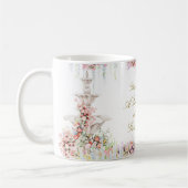 floral swan chic calligraphy bridal shower kaffeetasse (Links)