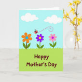 Floral Sweetest Mother Card Karte (Gelbe Blume)