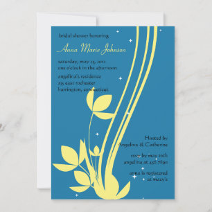 Floral Swirl - Bridal Dusche Einladung