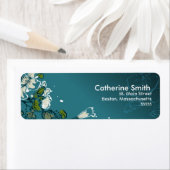 Floral Swirl individuell anpassbare Adressmarken (Insitu)