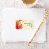 Floral Swirl individuell anpassbare Adressmarken Adressaufkleber (Insitu)