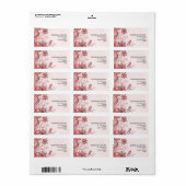 Floral Swirl individuell anpassbare Adressmarken Adressaufkleber (Vorne)