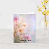 Floral Sympathie Karte Love You (Gelbe Blume)