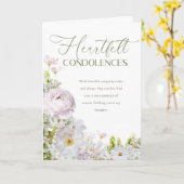 Floral Sympathy Card Karte (Gelbe Blume)