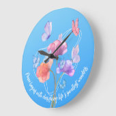 Floral Symphony Große Wanduhr (Winkel)