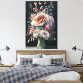 Floral Symphony Leinwanddruck (Insitu (Schlafzimmer))