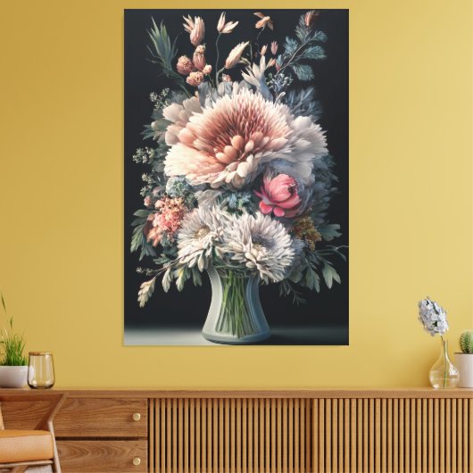 Floral Symphony Leinwanddruck (Insitu (Wohnzimmer))