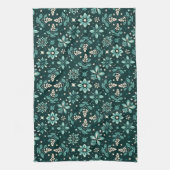 Floral Symphony Pattern Geschirrtuch (Vertikal)