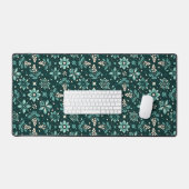 Floral Symphony Pattern Schreibtischunterlage (Tastatur & Maus)