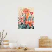 Floral Symphony Poster (Küche)