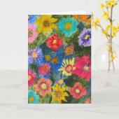  Floral Symphony - Uplifting Blank Greeting Card Karte (Gelbe Blume)