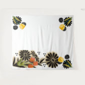 "Floral Symphony" Wandteppich (Vorderseite (Horizontal))