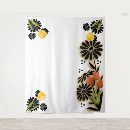 "Floral Symphony" Wandteppich (Vorderseite)