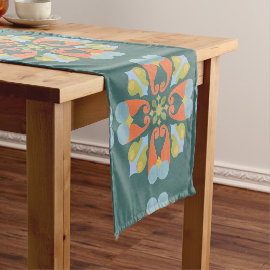 Floral Table Runner Kurzer Tischläufer (Beispiel)