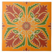 Floral Talavera Tile Fliese (Vorderseite)