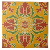 Floral Talavera Tile Fliese (Vorderseite)