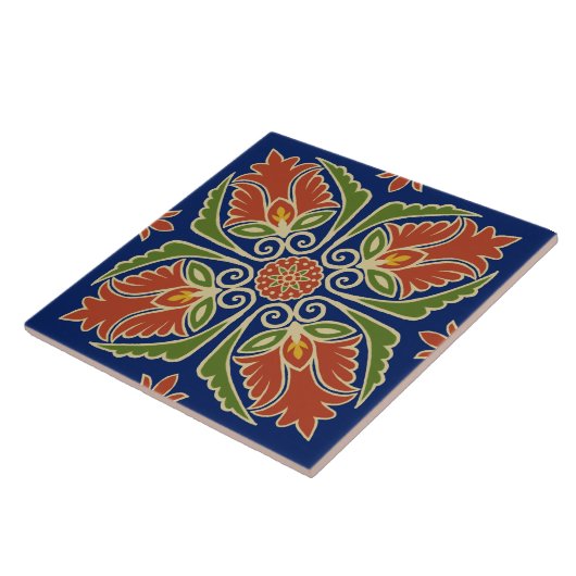 Floral Talavera Tile Fliese (Seite)