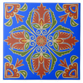 Floral Talavera Tile  Fliese (Vorderseite)