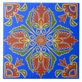 Floral Talavera Tile Fliese