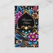 Floral Tattoo Artist Visitenkarte (Vorderseite)