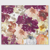 Floral Tattoo Geschenkpapier (Flach)