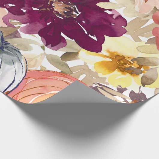 Floral Tattoo Geschenkpapier (Ecke)