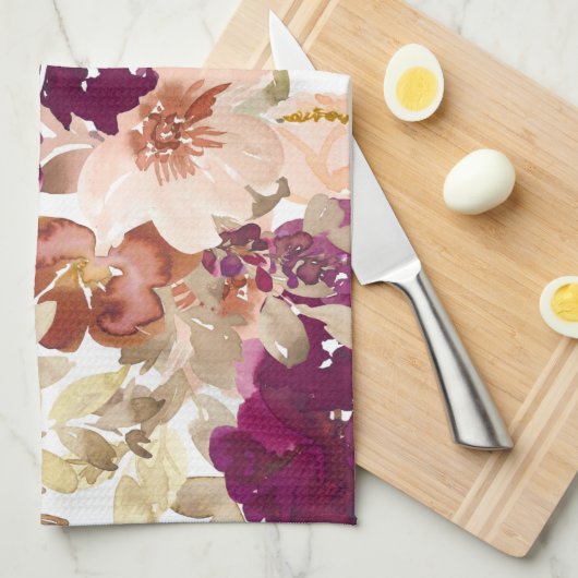 Floral Tattoo Geschirrtuch (Viertel Falte)