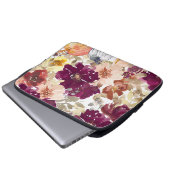 Floral Tattoo Laptopschutzhülle (Vorne Knopf)