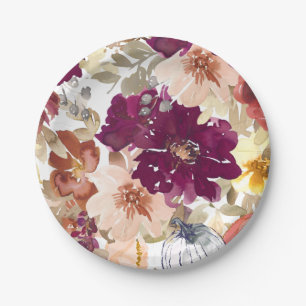 Floral Tattoo Pappteller