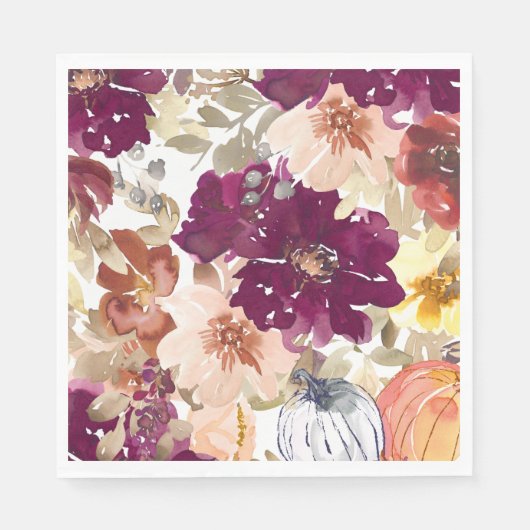 Floral Tattoo Serviette (Vorderseite)