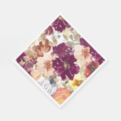Floral Tattoo Serviette (Ecke)