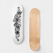 Floral Tattoo Skateboard (Vorderseite)