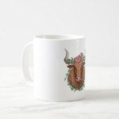 Floral Taurus Bull Kaffeetasse (Vorderseite Links)