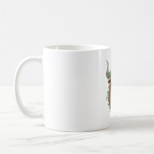 Floral Taurus Bull Kaffeetasse
