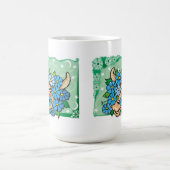Floral Taurus Bull mit Blumen Kaffeetasse (Mittel)