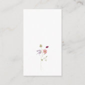 Floral Tea Begleitkarte (Rückseite)