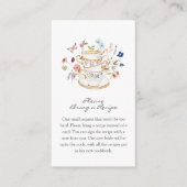 Floral Tea Begleitkarte (Vorderseite)