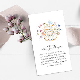 Floral Tea Begleitkarte