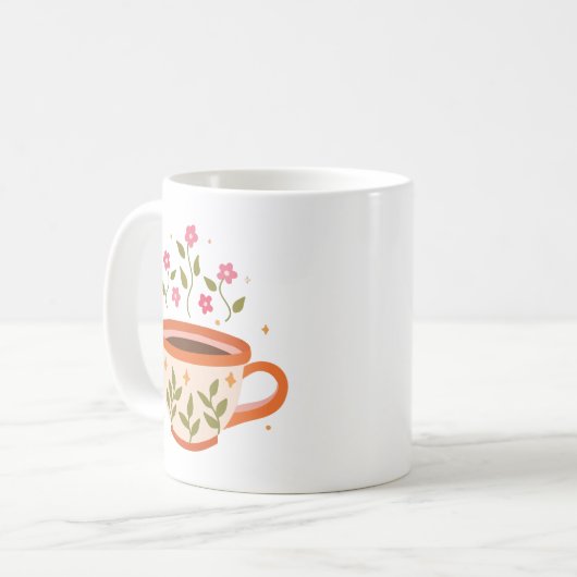 Floral tea cup kaffeetasse (Vorderseite Links)
