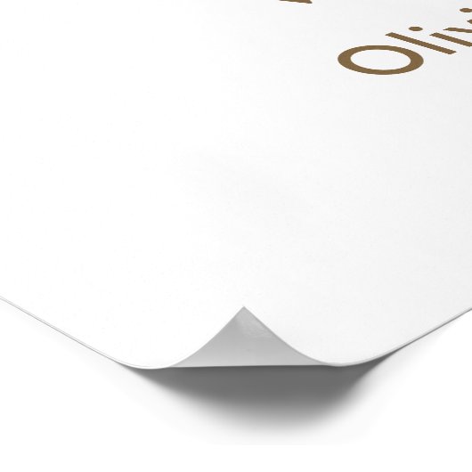 Floral Tea Party Time for Tea Baby Shower Welcome Poster (Ecke)